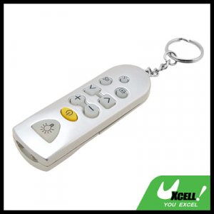 Sliver Mini Universal TV Remote Control Key Chain