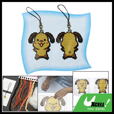 Counted Cross Stitch Cross-Stitch Kit Two Sided Cute Puppy Small