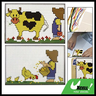 Cattle Child Pattern Counted Cross Stitch Cross-Stitch Kit