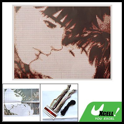 Kissing Lover Counted Cross Stitch Cross-Stitch Kit