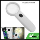 5X Lighted Reading Map Magnifier Hand Held Magnifying Glass