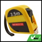 3.5M Retractable Pocket Tape Measure Rule Yellow