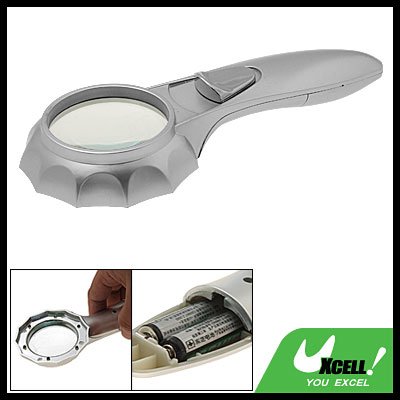 Illuminated Pocket LED Light 4X Reading Map Magnifier