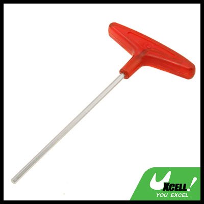 4mm Metric Red T-Handle Hex Wrench Hand Tool
