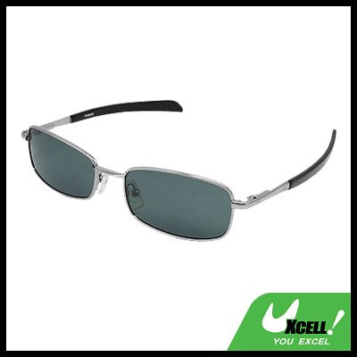 Aviator Style Polarized Sports Sunglasses Silvery Metal Frame