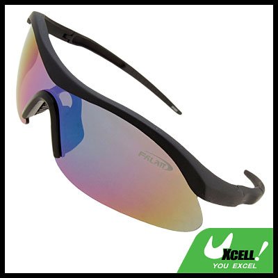 Cool Tinted Lens Black Frame Motorcycle Sport Men Sunglasses