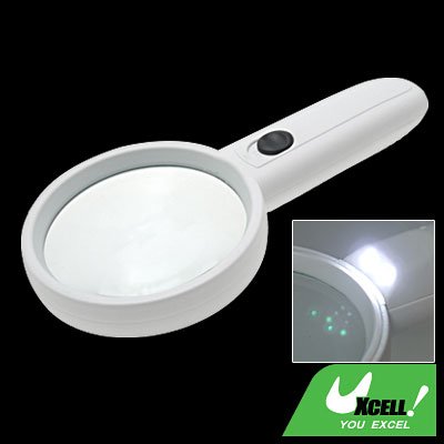 3X LED Switch Light Hand Held Reading Map Magnifier