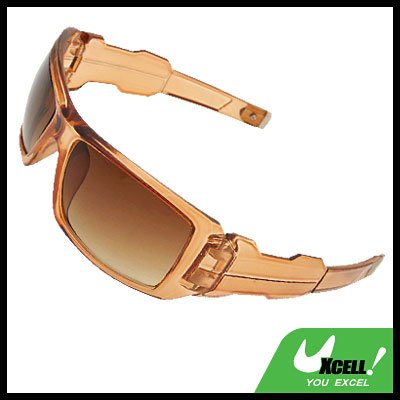 Large Eye Wear Sport Men's Brown Motorcycle Sunglasses
