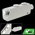 White Illuminated Lighted 160X-200X Microscope Magnifier