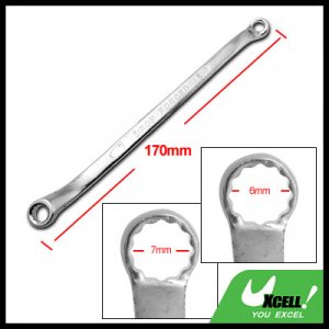 6MM 7MM Metric Offset Combination Double Box End Wrench 12 Point