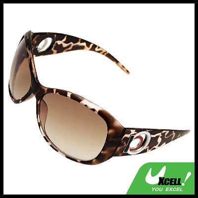 Leopard Plastic Sports Unisex Men's Women's Sunglasses