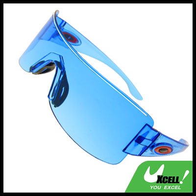 Rectangle Blue Lens Men's Sports Sunglasses
