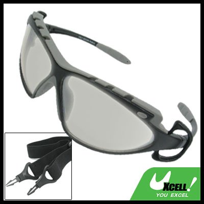 Sports Driving Sunglasses Gray Transparent Lens and Black Gray Frame