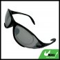 Sports Driving Sunglasses Gray Transparent Lens and Black Frame