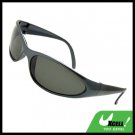Polarized Sports Driving Sunglasses Oval Lens and Charcoal Grey Frame