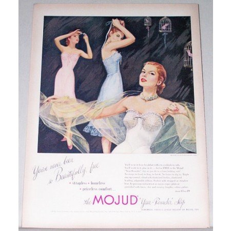 1951 Mojud Year Rounder Slip Color Art Print Ad