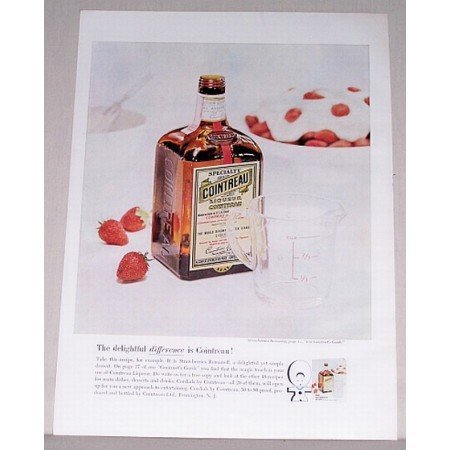 1962 Cointreau Specialty Liqueur Color Print Ad
