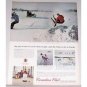 1963 Canadian Club Whiskey Ontario Skiing Color PrintAd
