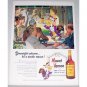 1948 Mount Vernon Whiskey Pelican Skelly Art Color Print Ad