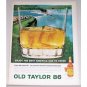 1964 Old Taylor 86 Whiskey Waterfall Scene Art Color Print Ad