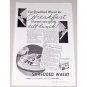 1934 NBC Shredded Wheat Print Ad - Breakfast Till Lunch!