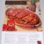 1960 Hunt's Tomato Sauce Sweet n' Sour Spare Ribs Recipe Color Print Ad