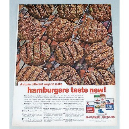 1962 McCormick Schilling Spices Color Print Ad - House Of Flavor