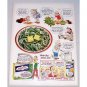 1951 Birds Eye Green Beans Color Cartoon Art Print Ad