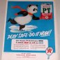 1953 Texaco PT Anti-Freeze Gas Oil Panda Bear Animal Art Vintage Color Print Ad