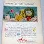 1953 Avon Cosmetics 2 Page Vintage Makeup Art Vintage Color Print Ad