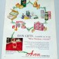 1952 Avon Gifts Cosmetics Make Up Vintage Color Print Makeup Ad Celebrity Loretta Young