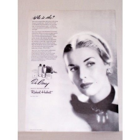 1948 Du Barry Cosmetics Vintage Print Ad - Who Is She?