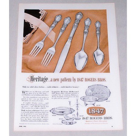 1953 Color Print Ad for 1847 Rogers Bros Silver Flatware