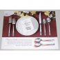 1950 Heirloom Sterling Mansion House Place Setting Color Print Ad