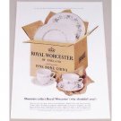 1962 Royal Worcester Fine Bone China Color Print Ad
