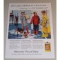 1957 Simoniz Vinil Floor Wax Vintage Color Print Ad - It's Childproof