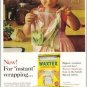 1961 Waxtex Sandwich Bags Color Print Ad