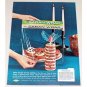 1961 Dow Saran Wrap Color Print Ad - Cookie Candle Idea