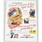 1948 GE 60 Watt Lamps Light Bulbs Color Print Ad