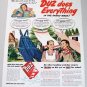 1948 Duz Detergent Color Print Art Ad