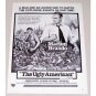 1963 Vintage Movie Ad THE UGLY AMERICAN Celebrity Marlon Brando