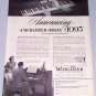 1949 Wurlitzer Organ Piano Musical Instument Vintage Print Ad