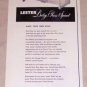 1953 Lester Betsy Ross Spinet Piano Vintage Print Ad