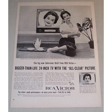 1955 RCA Victor Model 24S512 Baylor 24in Television Vintage Print Ad