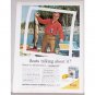 1962 Kodak Brownie Starmatic II Camera Color Fishing Print Ad
