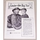 1949 Bell Telephone Vintage Print Ad Celebrity Clown Emmett Kelly