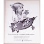 1961 Bell Telephone System Baby Betsy Bell Art Vintage Print Ad