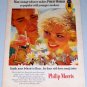 1955 Philip Morris Cigarettes Color Tobacco Art Print Ad