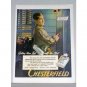 1944 Chesterfield Cigarettes Wartime WWII Color Print Ad - Getting There