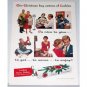 1956 Lucky Strike Cigarettes Color Christmas Print Ad